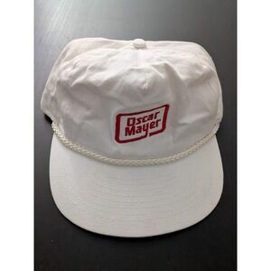Oscar Mayer White Vintage‎ Trucker Hat Embroidered Snapback Treasure Island OSFM